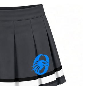 Jupe plissée gris-bleu sublimée pour cheerleading, bas de tenue de sport d'équipe, vêtements d'entraînement athlétique, compétition - Product Image 4