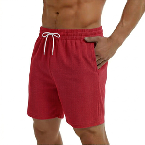 <b>Mens</b> Cotton Short <b>Pant</b> Casual Summer Breathable Elastic Waist Drawstring Comfortable Lightweight <b>Lounge</b> Gym Daily Wear Shorts - Product Image 1