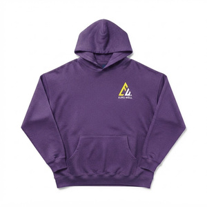 High Quality Wholesale Custom Blank <b>Men</b> Hoodie 100% Cotton Lined Heavyweight Fleece Regular Fit Plain Streetwear <b>Pullover</b> - Product Image 5