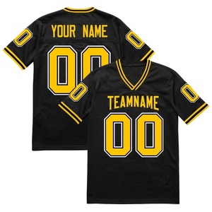 Maillot d'entraînement de football américain unisexe personnalisé de haute qualité - Respirant, grande taille, manches longues, 100% polyester mesh, toutes saisons - Product Image 2