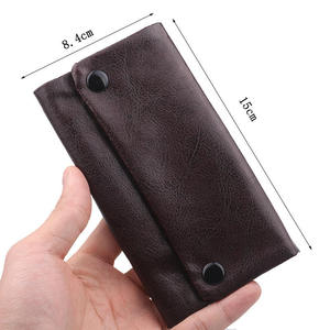 PU Leather Tobacco Pouch Portable <b>Rolling</b> Case Storage Wallet for Tobacco Filters and Lighters - Product Image 2