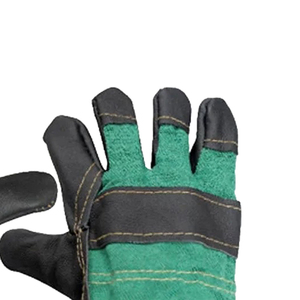 Guantes de Trabajo Antideslizantes y Transpirables de Nitrilo con Forro de Cuero Vacuno y Algodón, Equipo de Seguridad para Uso General y Deportes - Product Image 2
