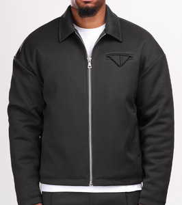 Veste d'hiver en toile pour hommes, haute qualité, coton sergé personnalisé, manches longues, fabricant de vêtements OEM, doublure douce et chaude - Product Image 1