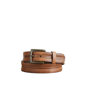 Cinturón de cuero de acero Accesorios de regalo para hombres Producto de estilo de vida diario Venta caliente Ropa para hombres Cinturones formales Diseño genuino Impermeable - Product Image 5