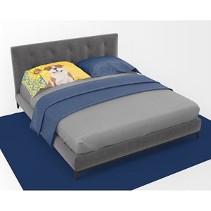 Verano girasoles rojo inglés Bulldog funda de almohada estándar ligero súper suave fácil cuidado decorativo ilustraciones fundas de cojines - Product Image 3