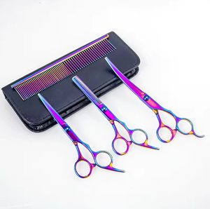 Kit de ciseaux de coiffure, ensemble d'outils de barbier avec étui de rangement, kit de ciseaux de barbier professionnel, ensemble d'outils de coupe de cheveux - Product Image 2