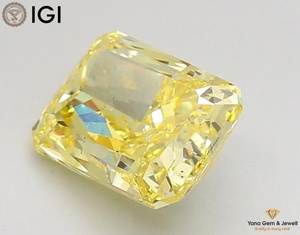 Diamante Cultivado en Laboratorio CVD de Corte Radiante, Color Amarillo Intenso de 2.00 Quilates, Claridad VS2, Calidad Premium, con Certificado IGI - Product Image 4