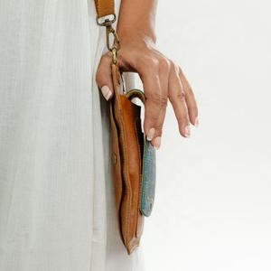 กระเป๋าหนังวัวแท้มีสายคล้องมือขนาดเล็กกระเป๋าใส่โทรศัพท์/กระเป๋าถือมีสไตล์สำหรับ iPhone & Samsung - Product Image 2