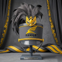 Chapeaux Shako Napoléonien Français en Tissu 100% Laine, Ajustables, pour l'Extérieur, avec Logo Imprimé, Vente en Gros