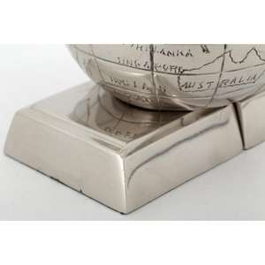 Regalos Empresariales, Sujetalibros de Globo Terráqueo Plateado, Organizador de Revistas, Libros y Periódicos, Decoración de Mesa, Sujetalibros Decorativos, Última Llegada - Product Image 4