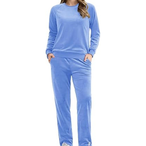 Conjunto Deportivo de Dos Piezas para Mujer, Color Sólido, Informal, con Capucha, Pantalones Deportivos, Traje Deportivo de Verano 2026 - Product Image 1