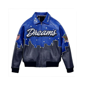 Heavyweight Zipper up Fashion Leather Motorcycle <b>Jackets</b> Custom Wholesale Hot Selling High Street Style Made in Pakistan - Product Image 5
