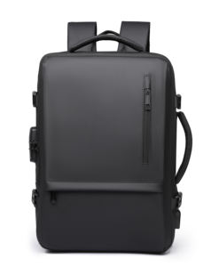 Sac à dos professionnel pour ordinateur portable en polyester enduit PU, antivol, avec rangement sécurisé, pour les détaillants d'accessoires de voyage d'affaires - Product Image 3