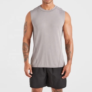100% Cotton Soft Lightweight Seamless Knitted Casual Yoga Wear Tank Tops Regular Fit Quick Dry Mesh Breathable <b>Singlets</b> - Product Image 2