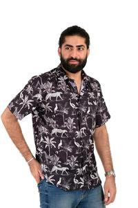 Camisa de algodón para hombre, estampada a mano, de manga corta, suave, de diseñador, para fiesta, de manga larga. - Product Image 2