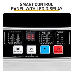 Lavatrice Compatta Portatile a Caricamento dall'Alto Completamente Automatica con 10 Programmi, 8 Livelli d'Acqua, Centrifuga e Pompa di Scarico, Spina USA - Product Image 6
