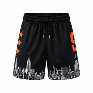 Pantalones Cortos de Baloncesto Personalizados con Estampado, Transpirables, de Malla, para Entrenamiento en el Gimnasio, Ligeros, Estilo Urbano, Deportivos - Product Image 1