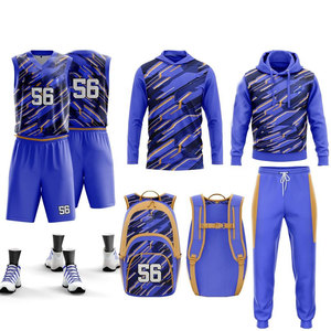 Conjunto de Ropa Deportiva Transpirable para Entrenamiento de Baloncesto para Hombre, Tejido de Secado Rápido, para Práctica Deportiva, Fitness y Uso Diario - Product Image 1