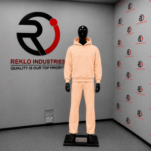 Conjunto de Sudadera con Capucha Oversize Premium Peach y Pantalones Jogger para Hombre, Ropa Deportiva Casual de Calle al por Mayor - Product Image 3