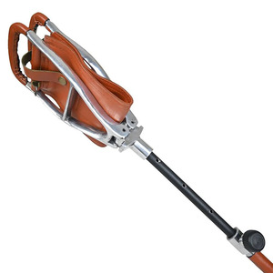 Luxury <b>leather</b> hunting <b>stool</b> folding tripod camping <b>stool</b> wholesale bulk OEM supplier premium handmade export outdoor furniture - Product Image 4