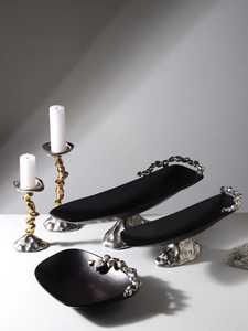 Jaffsexports Trendy Black Gold Twisted Aluminum <b>Candle</b> <b>Stick</b> Holder for Home Decoration Durable Handmade Eco-Friendly Portable - Product Image 6
