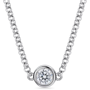 Colgante de Joyería de Moda con Diamante Cultivado en Laboratorio, Corte Pera de 0.50 Quilates en Oro Sólido de 14K, Regalo de Aniversario - Product Image 1