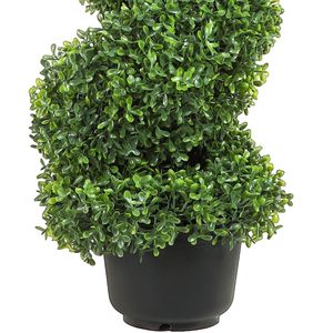 2pcs 91cm High Decorative Green Plastic PE Iron Topiary Plants Spiral <b>Artificial</b> Boxwood Tower Topiary <b>Artificial</b> <b>Trees</b> - Product Image 4