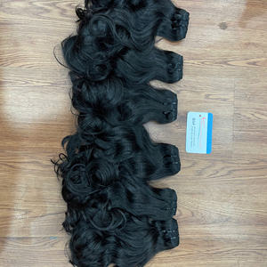 Proveedor de Cabello Natural, Cabello Ondulado Natural en Trama, Paquetes de Cabello Natural Doblemente Tramado, Color Negro Natural - Product Image 4