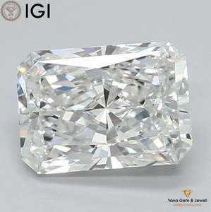 Diamante Cultivado en Laboratorio CVD de Corte Radiante de 2.00 Quilates con Certificado IGI, Color E, Claridad VVS1, para Anillo de Obra Maestra Icónica - Product Image 1