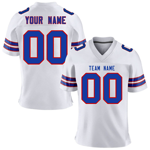 Maillots de football américain imprimés de haute qualité à prix de gros, respirants, à séchage rapide, antibactériens, service OEM personnalisé - Product Image 5
