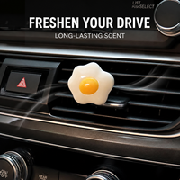 Clip diffuseur de parfum créatif en résine pour grille d'aération de voiture, désodorisant 3D en forme d'aliments, ornement de parfum pour voiture