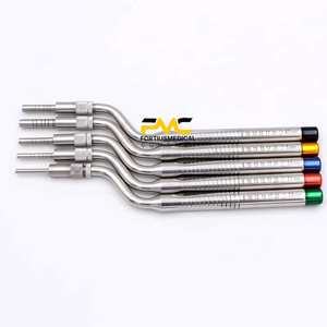 Juego de 5 instrumentos dentales osteótomos con herramientas curvas y rectas para elevación de senos, para procedimientos quirúrgicos dentales - Product Image 5