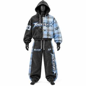 Nouvel ensemble de survêtement unisexe coupe-vent imprimé, personnalisable, 2 pièces, haute qualité, séchage rapide, 100% coton, design sportif - Product Image 5