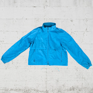 Chándal Impermeable Azul para Mujer, con Capucha, Cierre Frontal Completo, Bolsillos, Ropa Deportiva Casual de Invierno, 100% Poliéster, Logotipo Personalizado - Product Image 5