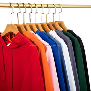 Impression bouffante de haute qualité imprimée de logo personnalisé 300g de poids lourd 100% coton vierge polaire Streetwear sweats à capuche surdimensionnés unisexe - Product Image 2