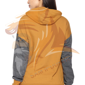 Latest Design Wholesale Price Women Hoodie Casual Streetwear Winter Fashion Plain Design <b>Drop</b> Shoulder Women Hoodies - Product Image 2