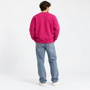 <b>Crewneck</b> <b>Sweatshirt</b> ODM <b>Mens</b> Winter OEM Pullover Boxy Brushed Fleece Bulk Order Casual Activewear Heavyweight <b>Sweatshirts</b> - Product Image 5