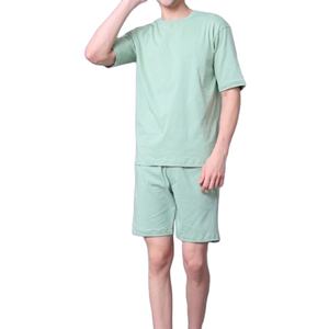 Nuevo Conjunto de Verano 2026 para Hombre, Camiseta de Manga Corta Transpirable de Algodón y Pantalones Cortos a Juego, Conjunto de Dos Piezas - Product Image 1