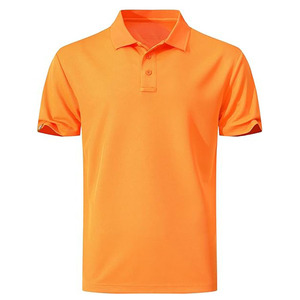 Custom Logo Men’s Bright <b>Orange</b> <b>Polo</b> Shirt – Breathable Cotton Short Sleeve Casual Wear Wholesale OEM Manufacturer - Product Image 2