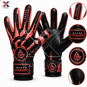 Gants de gardien de but officiels pour l'équipe, usage compétitif, paume en latex allemand, sangle de poignet en néoprène, dos en PU, pour adultes unisexes. - Product Image 3