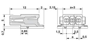 Bloque de Terminales Cerámico R44 SMD 0.5/8-HHI-2.5 de 2 Polos con Conexión por Perno, Contactos de Latón, 100A, Conector para PCB 1810777 - Product Image 2