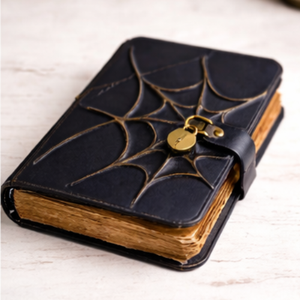 Hardcover Classic Genuine Leather Handmade Spider Comrade Blank <b>Witches</b> Spell Book Grimoire Shadows Personalized Graduation - Product Image 3