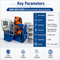 Machine d'enroulement entièrement automatique LEADWIN 15KW 0-280 tr/min avec contrôle PLC et réglage de vitesse progressif pour transformateur immergé dans l'huile haute tension