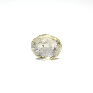 Loose 5.6 Carat Oval Cut Yellow Sapphire Gemstone for Fine Jewelry - Product Image 2