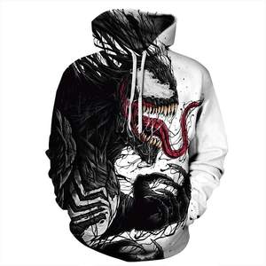 Sweat-shirt à capuche zippé pour homme, imprimé 3D par sublimation, coupe régulière, en coton, décontracté, pour l'automne, vente en gros, graphique personnalisé OEM - Product Image 3