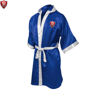 Robe de boxe pour hommes adultes SUMROOS, en satin, couleur et logo personnalisés, de haute qualité, confortable, respirante, douce, pour la lutte MMA - Product Image 2