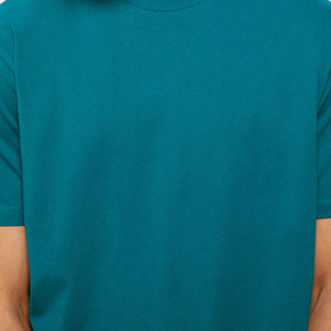Men's O-Neck <b>Collar</b> <b>T</b>-<b>Shirt</b> 100% Cotton Anti-Wrinkle Breathable Custom Logo Screen Printed Design Solid Pattern 200 Gram Jersey - Product Image 4