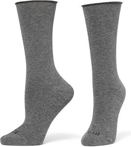 Chaussettes unisexes rayées personnalisées avec logo sur le bord, décontractées, tricotées, respirantes et écologiques - Product Image 5