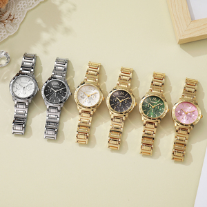 Montres à quartz rondes pour femmes, nouveau design, vert rose, montres pour femmes, Relojes - Product Image 6