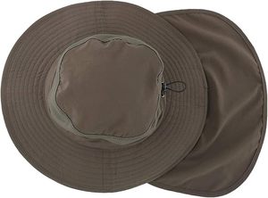 Sombrero para el sol de ala ancha con solapa para el cuello, sombrero de pesca para hombres y mujeres - Product Image 3